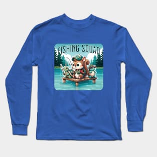 Fishing Squad - Cute Animals Fishing Long Sleeve T-Shirt